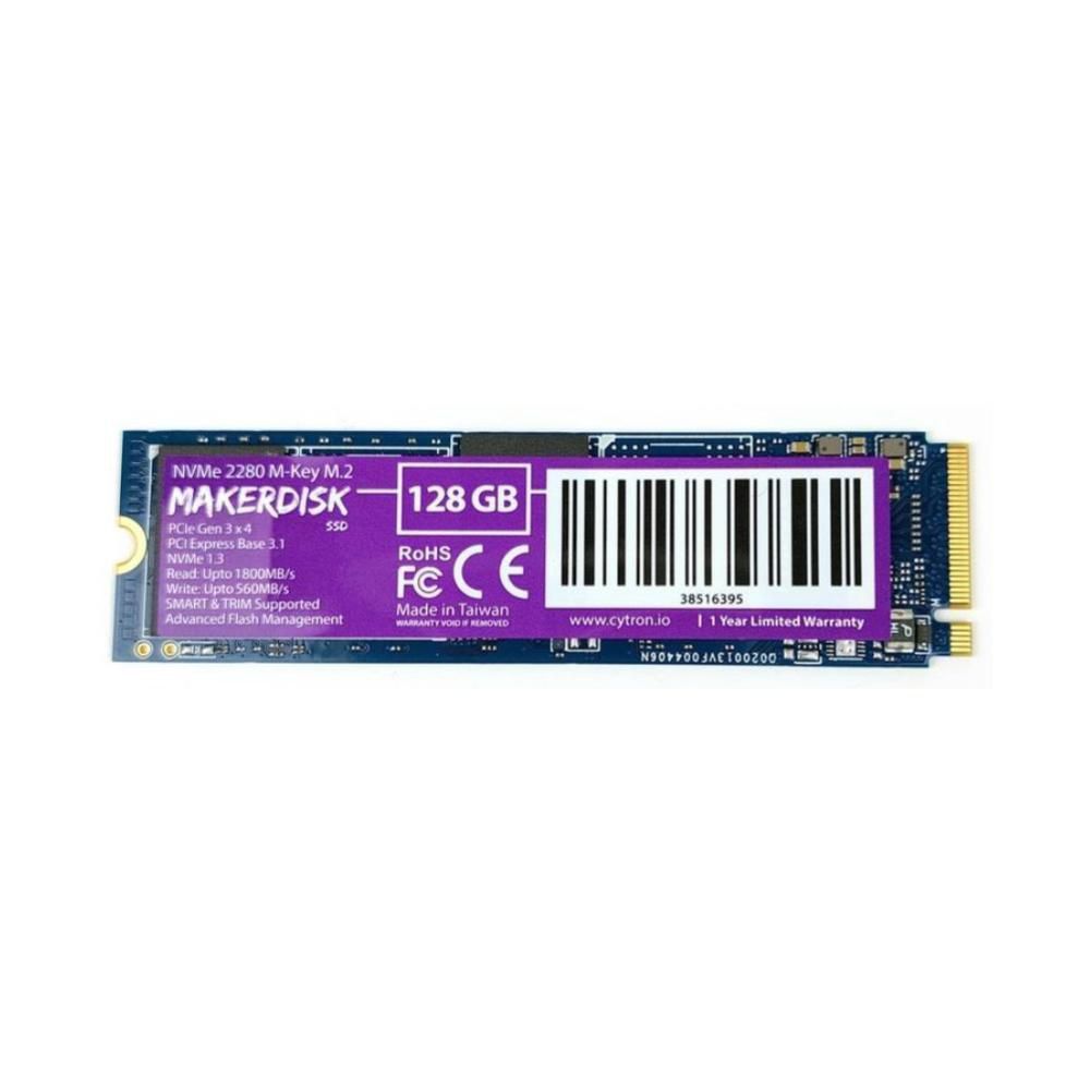 NVMe 2280 M Key MakerDisk SSD Raspberry Pi OS Ready