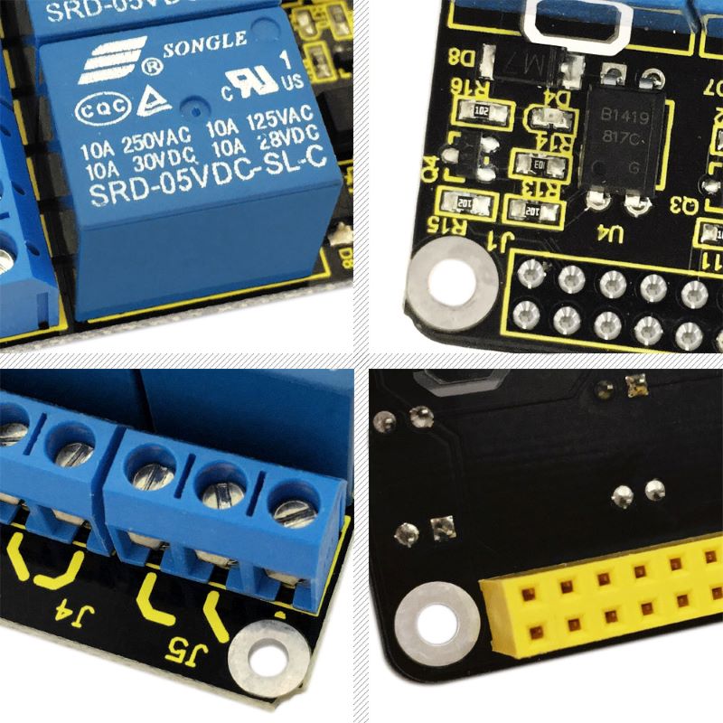 Channel Relay Hat For Raspberry Pi