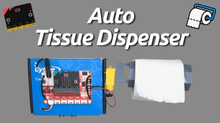 DIY Auto Tissue Paper Dispenser with micro:bit