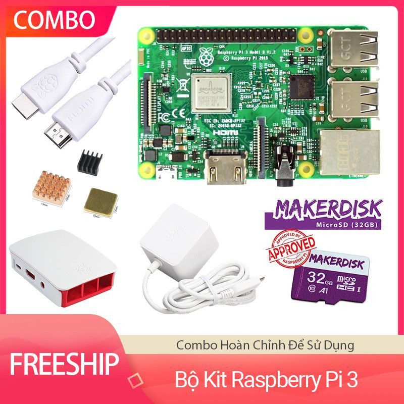 Bộ Kit Raspberry Pi 3 Model B