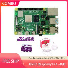 Bộ Kit Raspberry Pi 4 Model B 4GB - Cơ bản