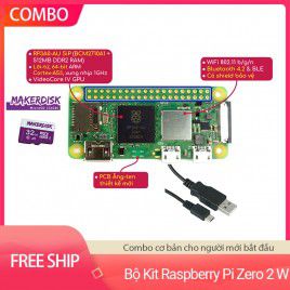 Bộ Kit Raspberry Pi Zero 2 W Cơ Bản