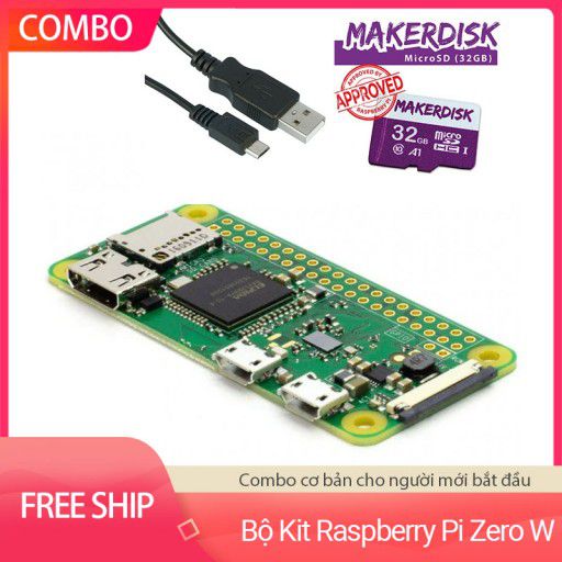 Bộ Kit Raspberry Pi Zero W Cơ Bản