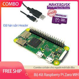 Bộ Kit Raspberry Pi Zero WH Cơ Bản