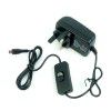 5V 1.5A Adapter micro B c/w Switch (UK Plug)