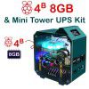 Mini Tower UPS Kit for Raspberry Pi 4 Model B