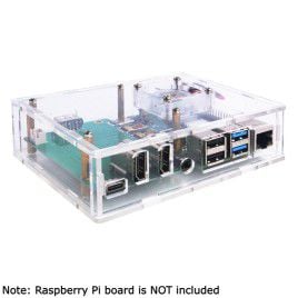 Acrylic Set-top box kit for RPi 4B - Transparent