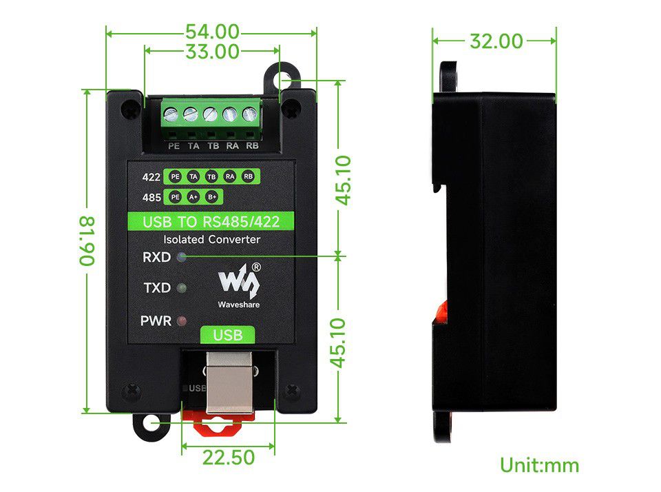 Industrial Usb To Rs485422 Isolated Converter With Multiple Protections 0934