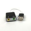 USB to Dual Audio Adapter - 3.5mm Mic and Speaker