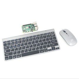 Wireless Keyboard Mouse Combo Rechargeable-Black