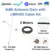 LoRa 923 MHz Fiberglass 200cm 9dBi Antenna with LMR400 Coaxial Cable