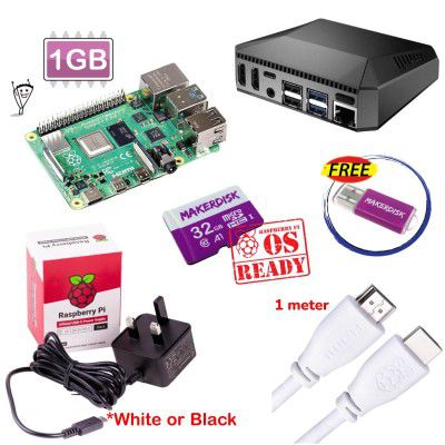 Raspberry Pi 4B 1GB with Argon One - UK Plug