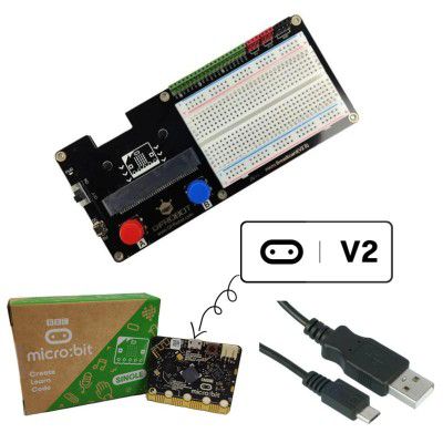 micro:breadboard Expansion with micro:bit V2