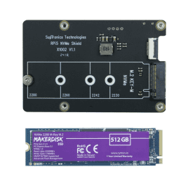 PCIe HAT/Base for Raspberry Pi 5 with MakerDisk NVMe SSD PCIe HAT/Base for Raspberry Pi 5 with MakerDisk NVMe SSD