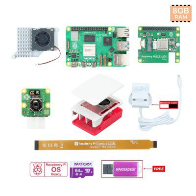 Raspberry Pi 5 8GB AI Complete Kit - UK Plug