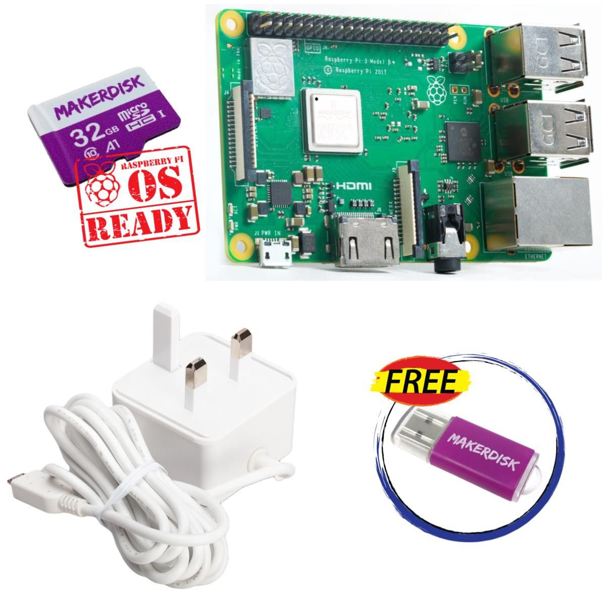 Raspberry Pi 3 Model B+ and Kits