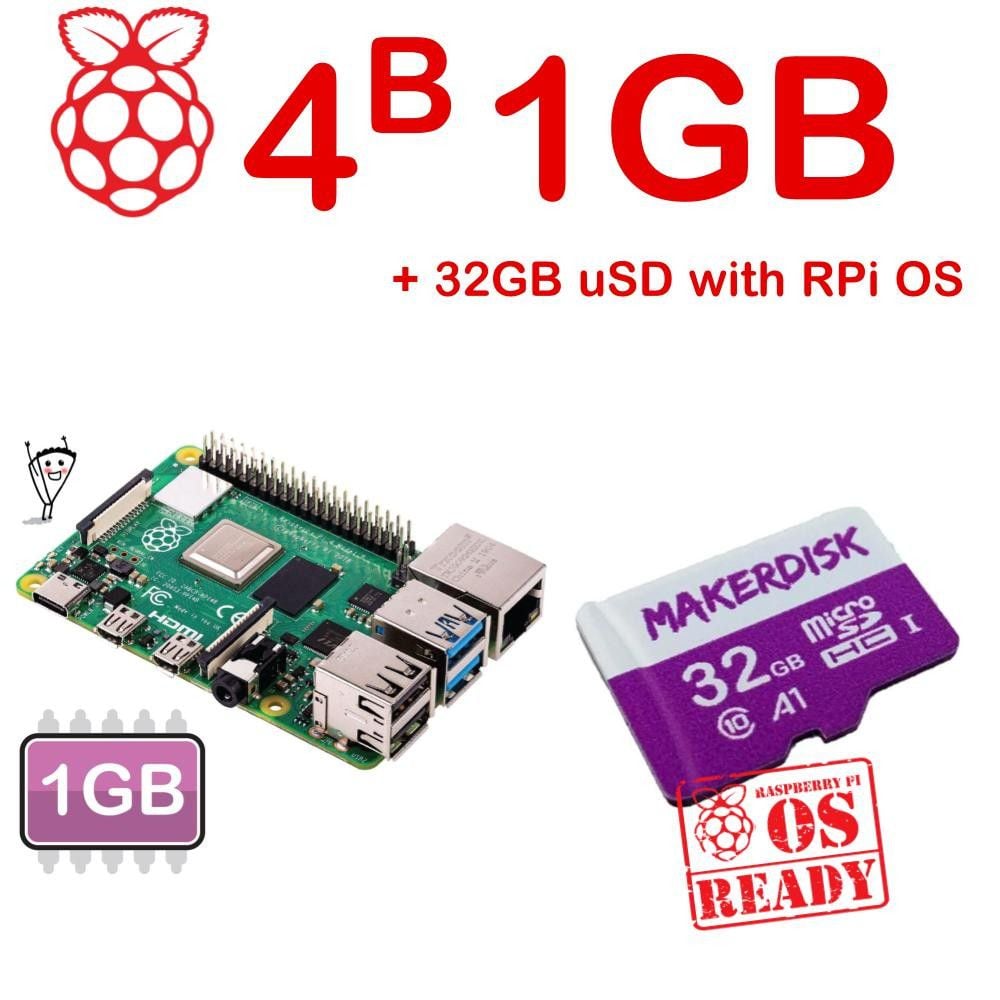 Raspberry Pi 4 Model B 1GB And Kits