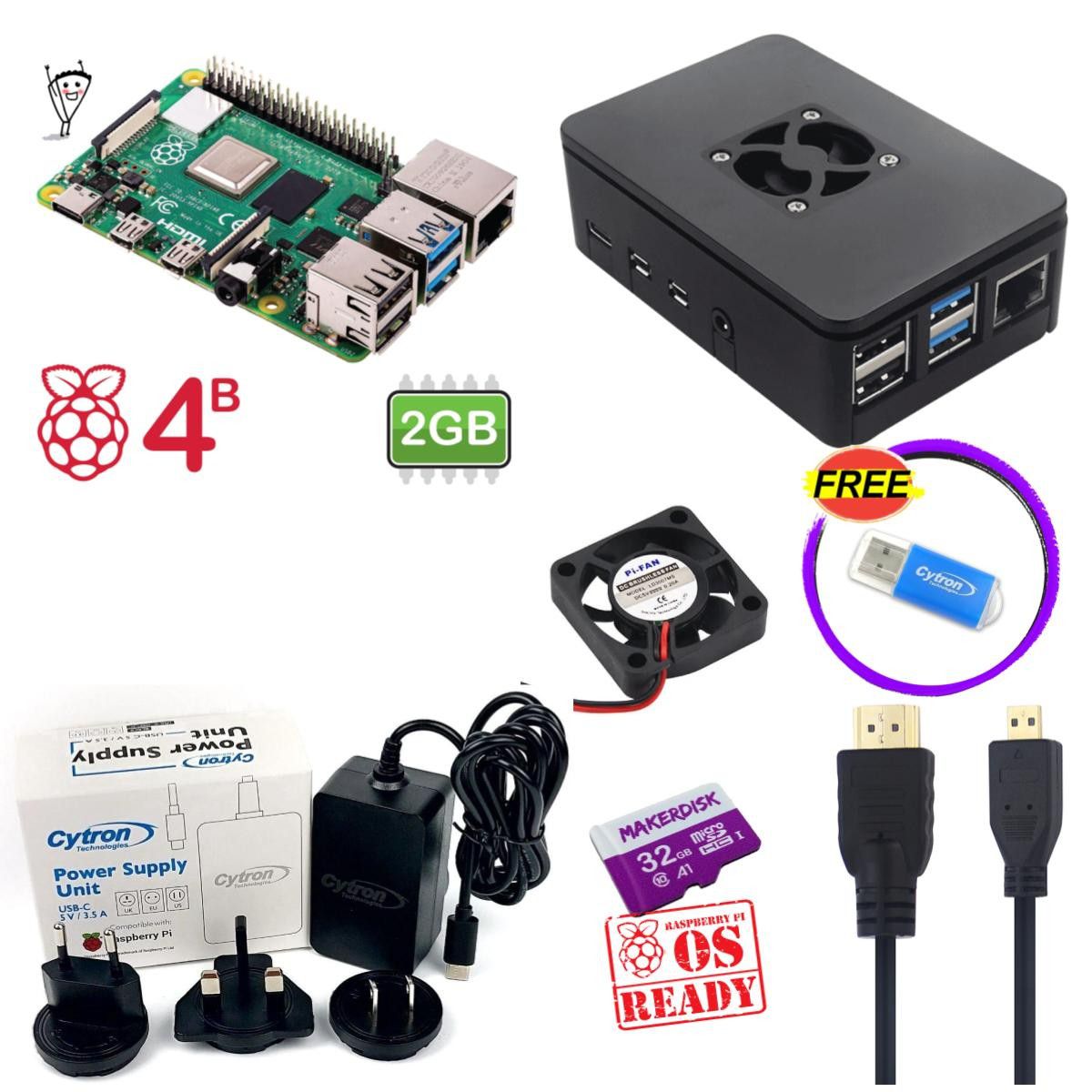 Raspberry Pi 4 Model B 2gb And Kits 