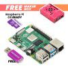 Official Case and Fan (Red-White) Kit with Raspberry Pi 4 Model B 4GB