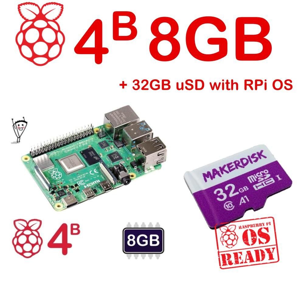 Raspberry Pi 4 Model B 8gb And Kits 0902