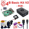 Official Case and Fan (Red-White) Kit with RPi 4B 8GB