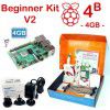 Raspberry Pi 4 Model B 8GB Beginner Kit V2-UK Plug