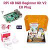 Raspberry Pi 4 Model B 8GB Beginner Kit V2-EU Plug