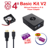 Raspberry Pi 4 Model B Basic Kits V2 - Universal Plug