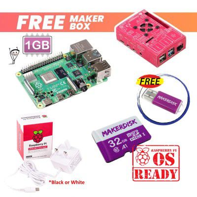 Essential Kit for Raspberry Pi 4 Model B 1GB Board