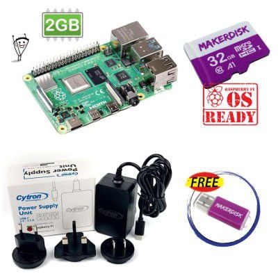 Essential Kit for Raspberry Pi 4 Model B 2GB Board