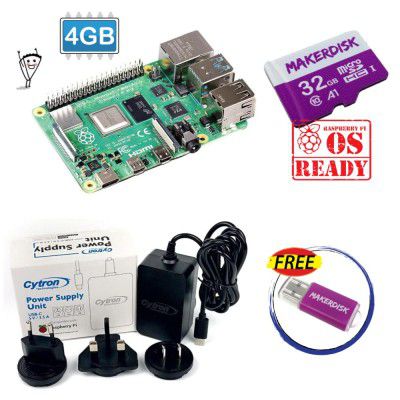 Essential Kit for Raspberry Pi 4 Model B 4GB Board