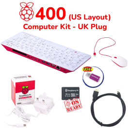 Raspberry Pi 400 Computer Kit-US Layout and US Power Plug