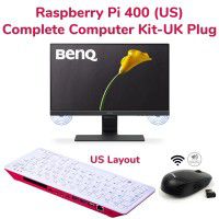 RPi 400 Complete Computer Kit 1-US Layout & UK Power Plug