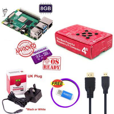 Raspberry Pi 4 Model B 8GB with Maker Box and Cooling Fan kit