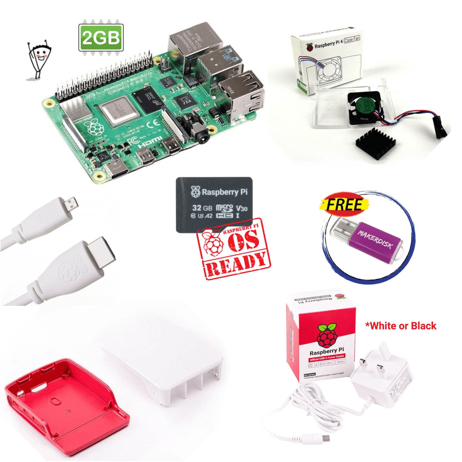 Raspberry Pi 4 Model B - 2GB