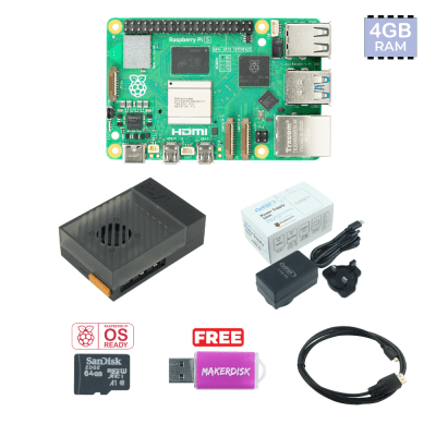 Rasppberry Pi 5 4GB Basic Kit - UK Plug