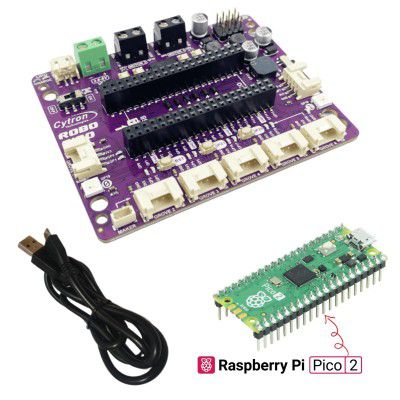 Robo Pico wtih Raspberry Pi Pico 2 SH (Pre-soldered Headers by Cytron)