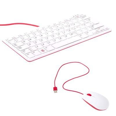 Official Raspberry Pi Keyboard and Mouse Combo - Red/White