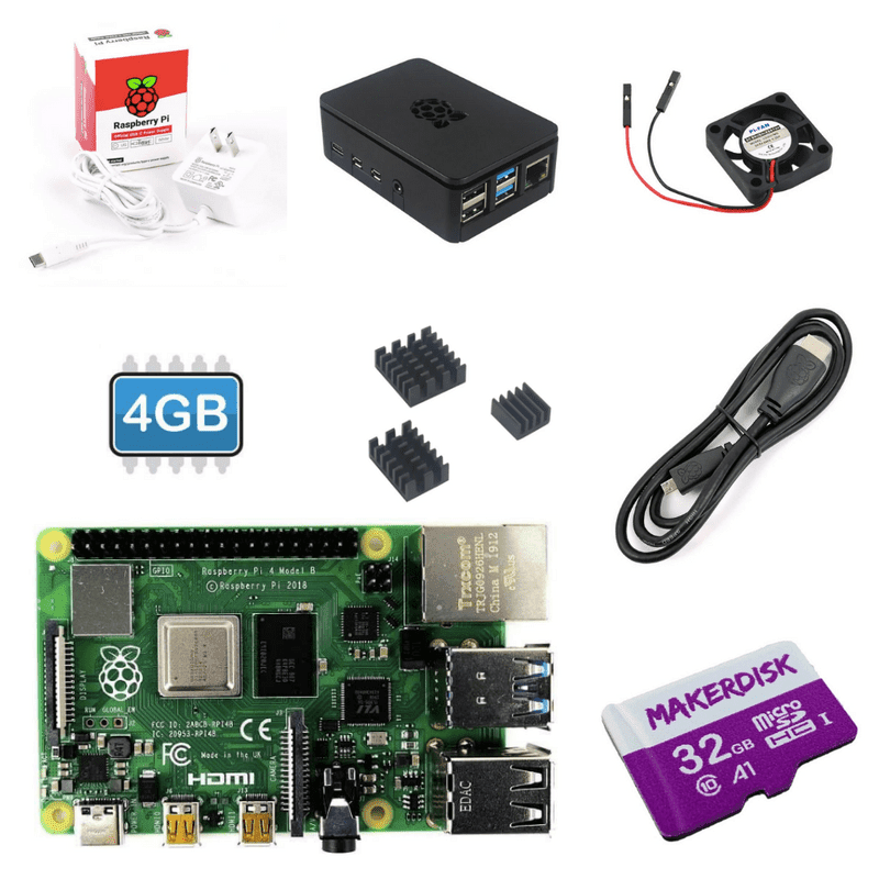 Raspberry Pi 4 Model B 4GB and Kits