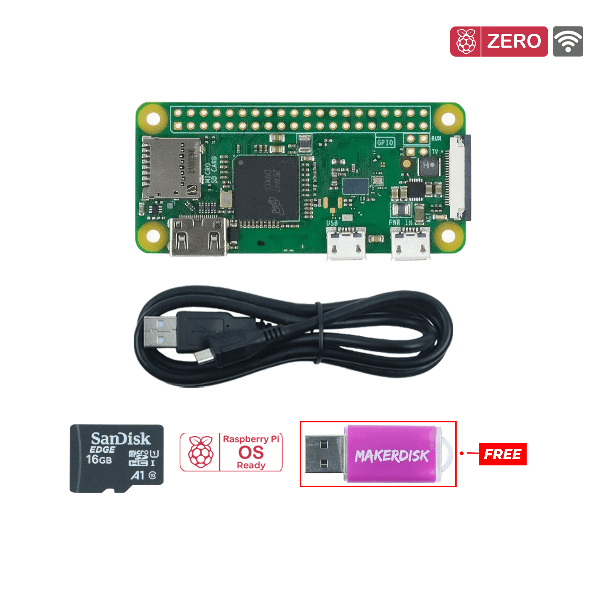 Raspberry Pi Zero W / WH / 2W / 2WH and Bundles