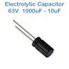 Electrolytic Capacitor 63V 1000uF - 10uF