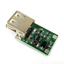 0.9 to 5VDC USB Booster Module - Green