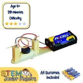 DIY Simple Magnetic DC Motor (w Batteries)