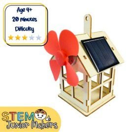 DIY Wooden Solar Power Fan House