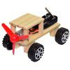 DIY Wooden Fan Push Car (with Batteries)