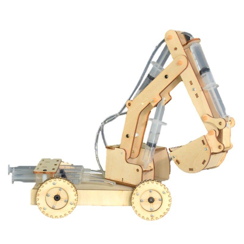DIY Wooden Hydraulic Excavator