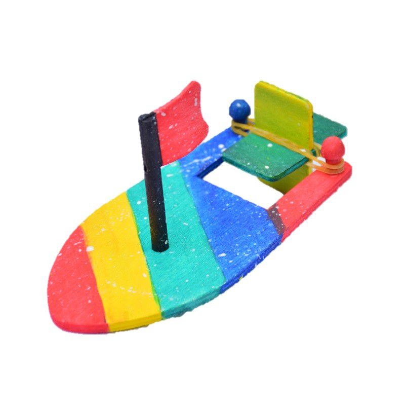 elastic powered boat