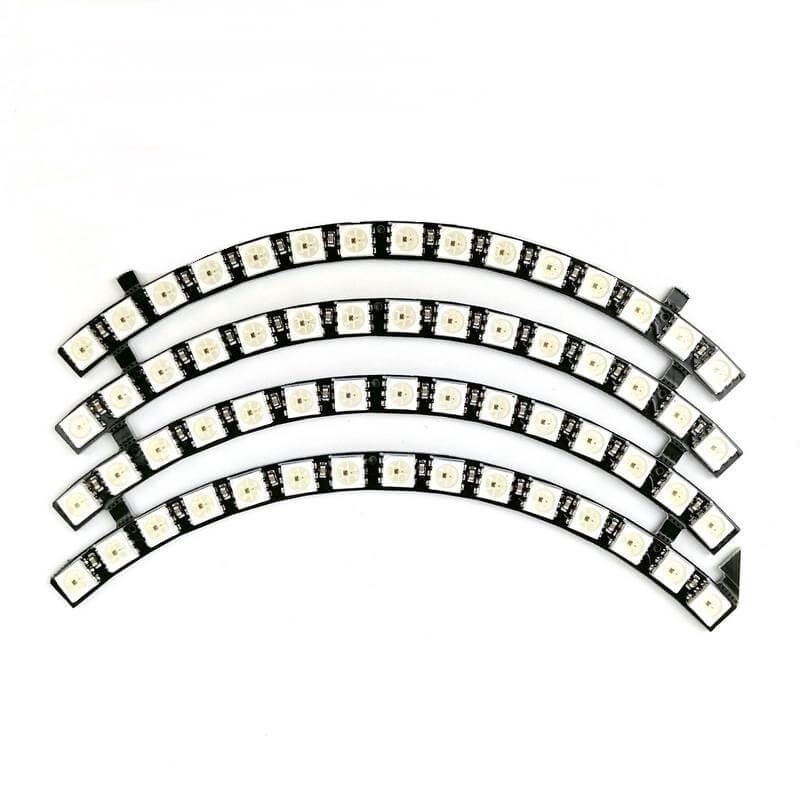 60 Bits Digital WS2812 RGB LED Ring Full Color Highlighting WS2812 5050 SMD  Leds Strip Module Microcontroller DC 5V for Arduino - AliExpress