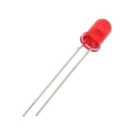 50 LED 5mm diodes avec évocateur rouge type "wtn-5-600 r" rojo rood red rouge 