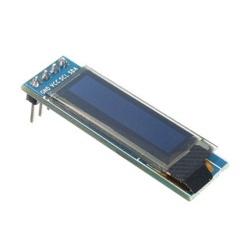 0.91-inch 128x32 I2C OLED Display - Blue